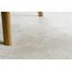 Moderný okrúhly koberec LINDO krémová, umývací, protišmykový, huňatý