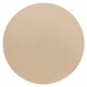 Modern tvätt matta LINDO circle beige, halkskyddad, lurvig