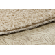Modern mosható szőnyeg LINDO kör bézs, csúszásgátló, bozontos