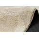 Modern mosható szőnyeg LINDO kör bézs, csúszásgátló, bozontos