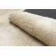 Moderne vaske tæppe LINDO cirkel beige, skridsikkert, pjusket