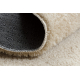Moderne vaske tæppe LINDO cirkel beige, skridsikkert, pjusket