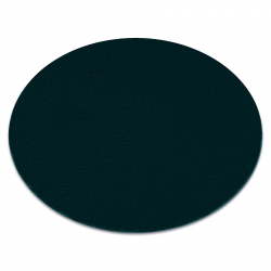 Модерен пране килим LINDO кръг зелен, противоплъзгащ, рошав
