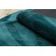 Moderní mycí koberec kulatý LINDO zelená, protiskluzový, huňatý