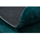 Moderní mycí koberec kulatý LINDO zelená, protiskluzový, huňatý