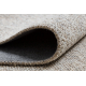 CASABLANCA WASHABLE 71511060 tapijt beige / grijs - wasbaar, gemêleerd, met lusjes