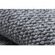 CASABLANCA WASHABLE 71511070 tapijt grijs - wasbaar, gemêleerd, met lusjes