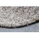 CASABLANCA WASHABLE 71511080 tapijt beige / bruin - wasbaar, gemêleerd, met lusjes