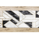 Ексклузивно EMERALD РУННЕР 1015 гламур, стилски мермер, геометријски црн / злато 70 cm