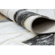 Trkač za tepih EMERALD exclusief 1015 glamur, stilski mramor, geometrijski crno / zlato 70 cm