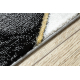 kilimų bėgikas EMERALD išskirtinis 1015 glamour, stilingas marmuras, geometrinis juodas / auksas 80 cm
