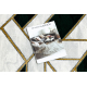 Килим EMERALD ексклюзивний 1015 гламур стильний Мармур, Геометричні пляшковий зелений / золото 80 cm