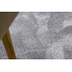 Moderní mycí koberec kulatý LINDO šedý, protiskluzový, huňatý