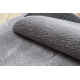 Alfombra de lavado moderna LINDO circulo gris, antideslizante, peluda