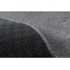 Tappeto da lavaggio moderno LINDO cerchio grigio, antiscivolo, a pelo lungo