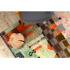 BERBER tapijt MR4296 Beni Mrirt handgeweven uit Marokko, Abstract - groen / oranje