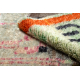 BERBER carpet MR4296 Beni Mrirt hand-woven from Morocco, Abstract - green / orange