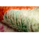 BERBER carpet MR4296 Beni Mrirt hand-woven from Morocco, Abstract - green / orange