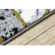 Chodnik EMERALD ekskluzywny 1020 glamour, stylowy marmur, trójkąty czarny / złoty 70 cm
