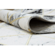 Килим EMERALD ексклюзивний 1020 гламур стильний Мармур, Трикутники білий / золото 120 cm