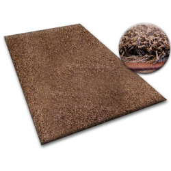 Anpassad matta SHAGGY 5cm brun