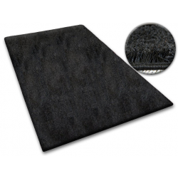 Shaggy szőnyegpadló szőnyeg 5cm fekete