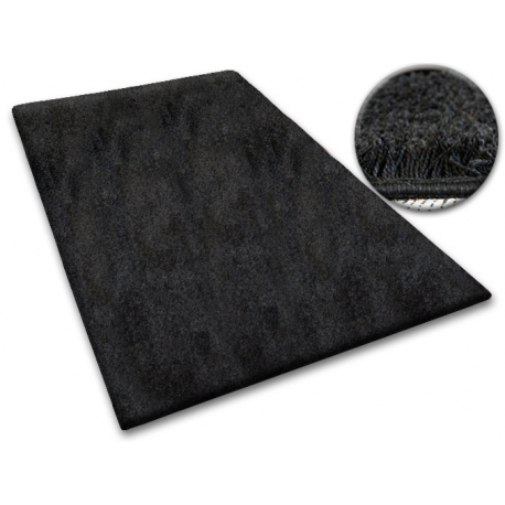 Anpassad matta SHAGGY 5cm svart