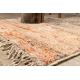 BERBER kilimas MR4298 Beni Mrirt rankų darbo iš Maroko, abstrakčiai - smėlio spalvos / oranžinė