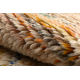 BERBER tepih MR4298 Beni Mrirt ručno tkan iz Maroka, Sažetak - bež / narančasto