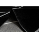 Fortovet EMERALD eksklusiv 7543 glamour, stilfuld geometrisk sort / sølv 70 cm 