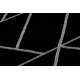 Alfombra de pasillo EMERALD exclusivo 7543 glamour, elegante geométrico negro / plata 100 cm