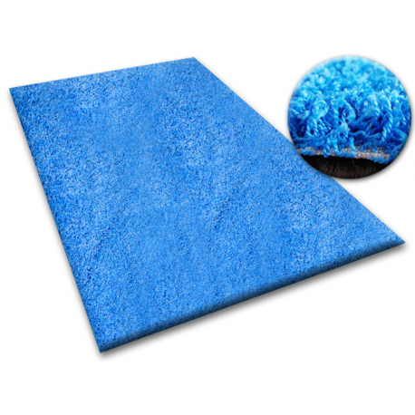 Τοποθετημένο χαλί δασύτριχος 5cm μπλε