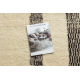 BERBER tapijt BJ1147 Boujaad handgeweven uit Marokko, Boho - beige / zwart