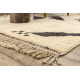 BERBER szőnyeg MR1801 Beni Mrirt kézzel szőtt Marokkóból, Boho - bézs / szürke