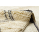 Килим BERBER MR1801 Beni Mrirt Бербер, ръчно тъкан от Мароко, Бохо - бежово / сив