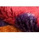 BERBER carpet MR4015 Beni Mrirt hand-woven from Morocco, Geometric - red / orange