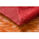 BERBER tæppe MR4015 Beni Mrirt håndvævet fra Marokko, Geometrisk - rød / orange