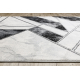 Alfombra de pasillo EMERALD exclusivo 81953 glamour, elegante geométrico negro / plata 70 cm