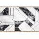 Exklusiv EMERALD Läufer 81953 glamour, stilvoll geometrisch schwarz / silber 70 cm