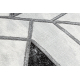 Kizárólagos EMERALD Futó szőnyeg 81953 glamour, elegáns geometriai fekete / ezüst 100 cm