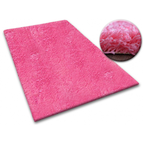 Τοποθετημένο χαλί δασύτριχος 5cm ροζ