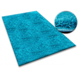 Fitted carpet SHAGGY 5cm turquoise