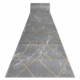 Alfombra de pasillo EMERALD exclusivo 1012 glamour, elegante mármol, geométrico gris / oro 80 cm