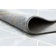 Trkač za tepih EMERALD exclusief 1012 glamur, stilski mramor, geometrijski siva / zlato 80 cm