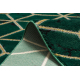 Trkač za tepih EMERALD exclusief 1014 glamur, stilski kocka tamnozelene boje / zlato 80 cm