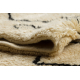Килим BERBER MR1652 Beni Mrirt Бербер, ръчно тъкан от Мароко, Ромбове - бежово / черна