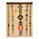 BERBER carpet BJ1005 Boujaad hand-woven from Morocco, Boho - beige / yellow