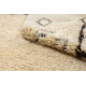 BERBER tapijt BJ1124 Boujaad handgeweven uit Marokko, Boho - beige / zwart