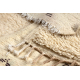 BERBER tapijt BJ1124 Boujaad handgeweven uit Marokko, Boho - beige / zwart