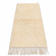 BERBER carpet MR4365 Beni Mrirt hand-woven from Morocco, Rhombuses - beige